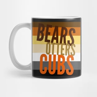 Bears, Otters, Cubs (Bear Flag) Mug